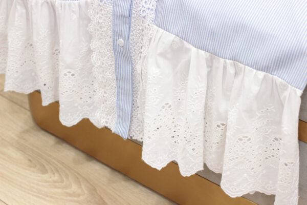 Váy babydoll nữ cổ ren tiểu thư dáng suông rộng rãi, tay bồng điệu đà - Mặc nhà, đi chơi, du lịch đều xinh - Hình ảnh 6