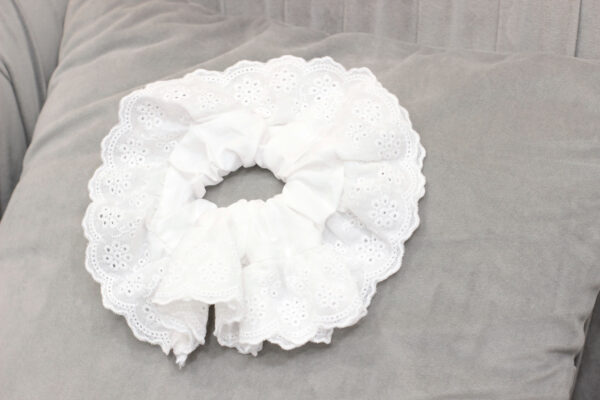 Váy babydoll nữ cổ ren tiểu thư dáng suông rộng rãi, tay bồng điệu đà - Mặc nhà, đi chơi, du lịch đều xinh - Hình ảnh 4
