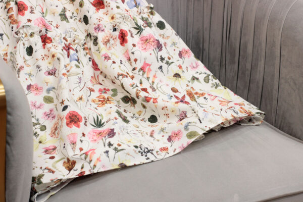 Váy Nữ Xòe Ngắn Họa Tiết Hoa Nhí Dáng Babydoll Mặc Đi Chơi Du Lịch Phong Cách Hàn Quốc - Hình ảnh 6