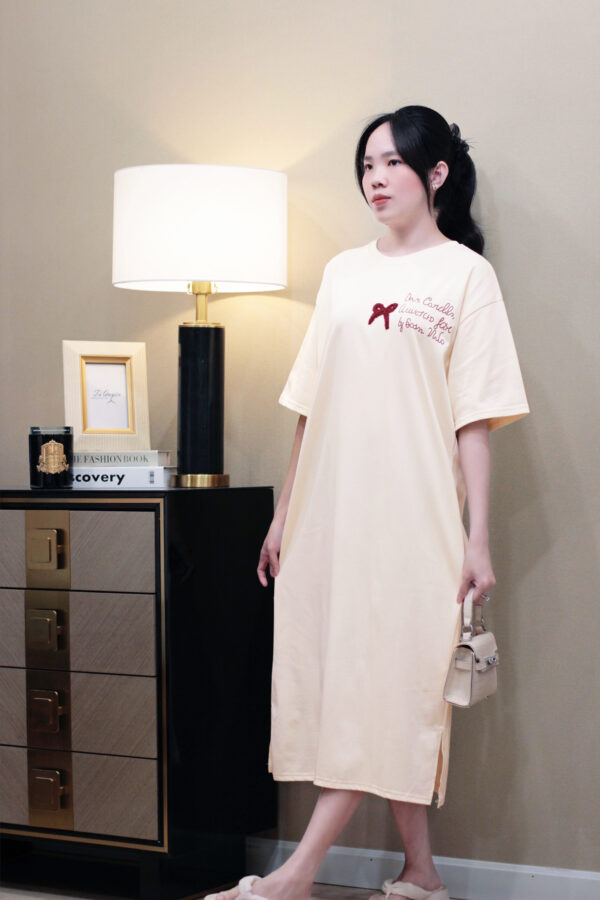 Váy Suông Nữ Thêu Họa Tiết, Đầm Form Rộng Oversize, Vải Mềm Mát, Mặc Nhà, Đi Chơi, Đi Làm Đều Đẹp - Hình ảnh 14