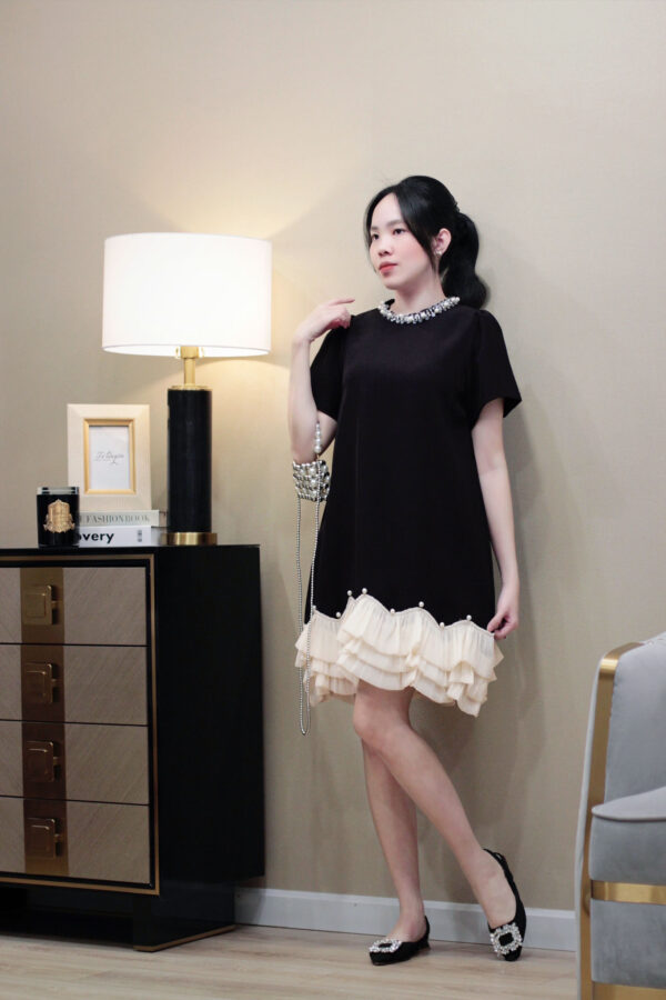 Váy Nữ Tiểu Thư Cổ Điển Dự Tiệc Sang Trọng - Hình ảnh 2