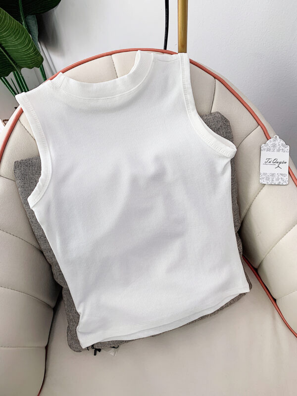 Áo Croptop Thun Gân Ba Lỗ Cổ Tròn - Phong Cách Năng Động, Thoải Mái | Thời Trang Nữ - Hình ảnh 4