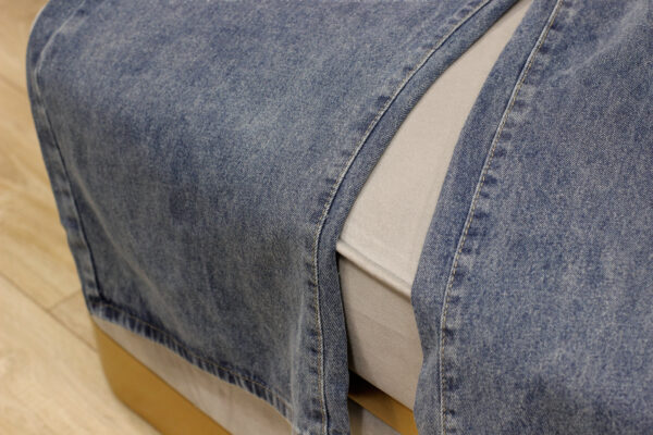 Quần Baggy Jean Nữ Ống Rộng Dáng Thể Thao Có Dây Rút - Phong Cách Casual Năng Động - Ảnh 2