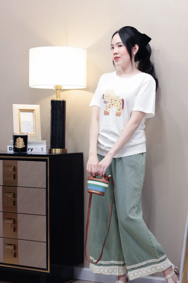 Áo Thun Nữ Cổ Tròn Tay Ngắn Hình Ngựa Dễ Thương - Phong Cách Casual Năng Động - Hình ảnh 6