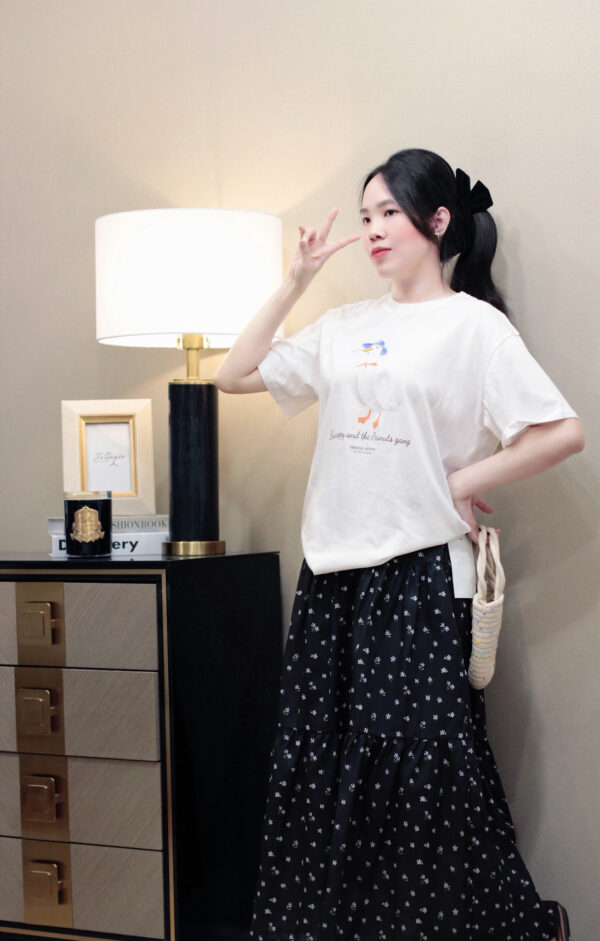Áo Thun Cổ Tròn In Hình Vịt Tay Ngắn Phong Cách Casual - Thoải Mái, Năng Động - Hình ảnh 6
