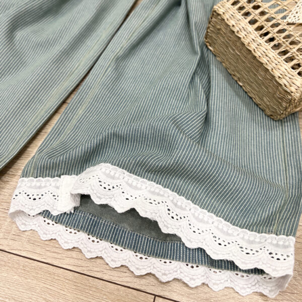 Áo Sơ Mi Nữ Cổ Vuông Cột Nơ Tay Ngắn Phồng Bo Chun Thanh Lịch - Ảnh 5