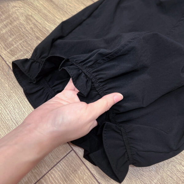 Áo Sơ Mi Kiểu Thêu Hoa Cổ Tròn Viền Ren Sát Nách Lót Thô - Phong Cách Thanh Lịch, Thoáng Mát - Ảnh 2