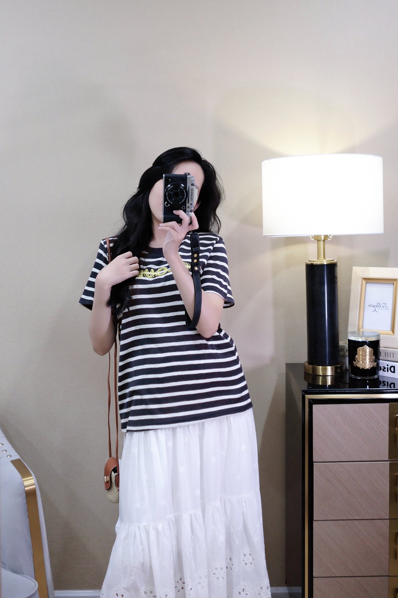 Áo Len Sọc Cổ Tròn Đính Hạt Tay Ngắn Phong Cách Thời Trang - Ảnh 6