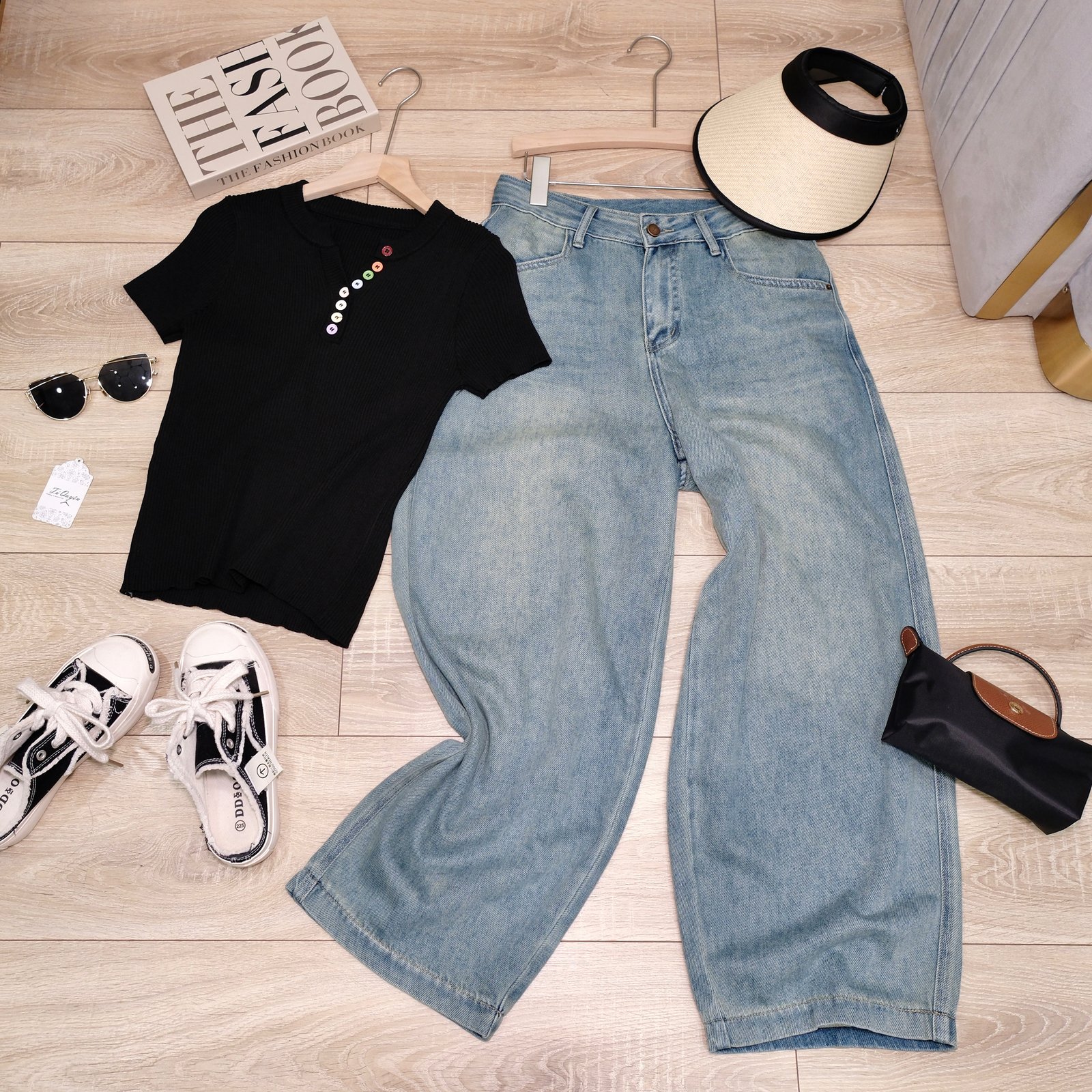 Áo Len Gân Cổ Tròn Nút Nhiều Màu Tay Ngắn Croptop Dáng Ôm Đi Chơi Du Lịch - Ảnh 10