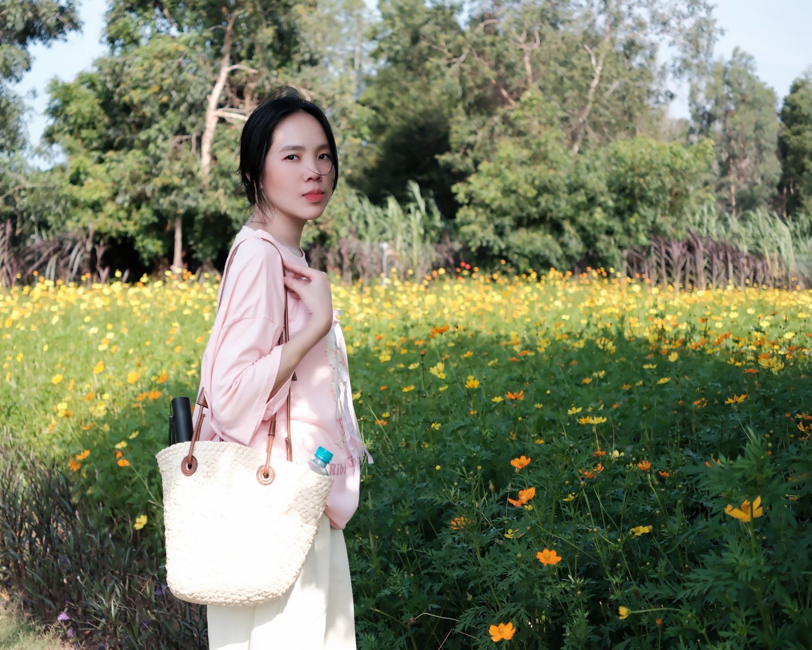 Áo Thun Cổ Tròn In Hình Mèo Nơ Tay Ngắn Phong Cách Hàn Quốc - Ảnh 7