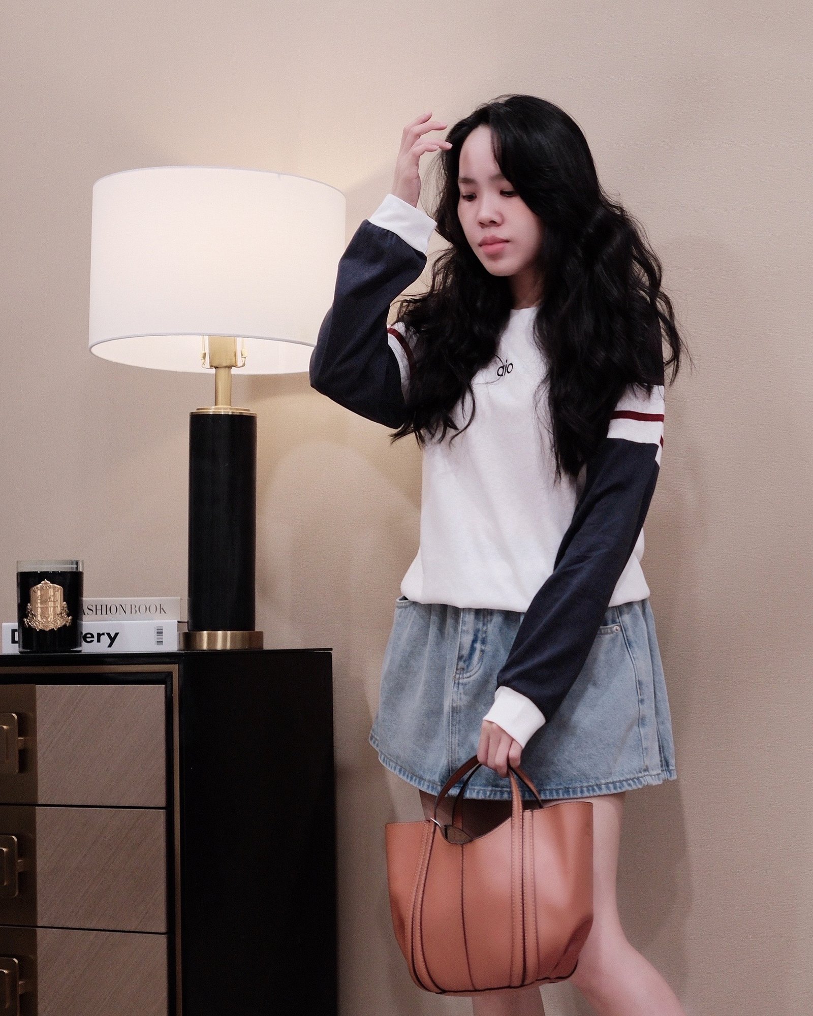 Áo Thun Cổ Tròn Tay Dài Phối Màu Phong Cách Casual Năng Động - Ảnh 2