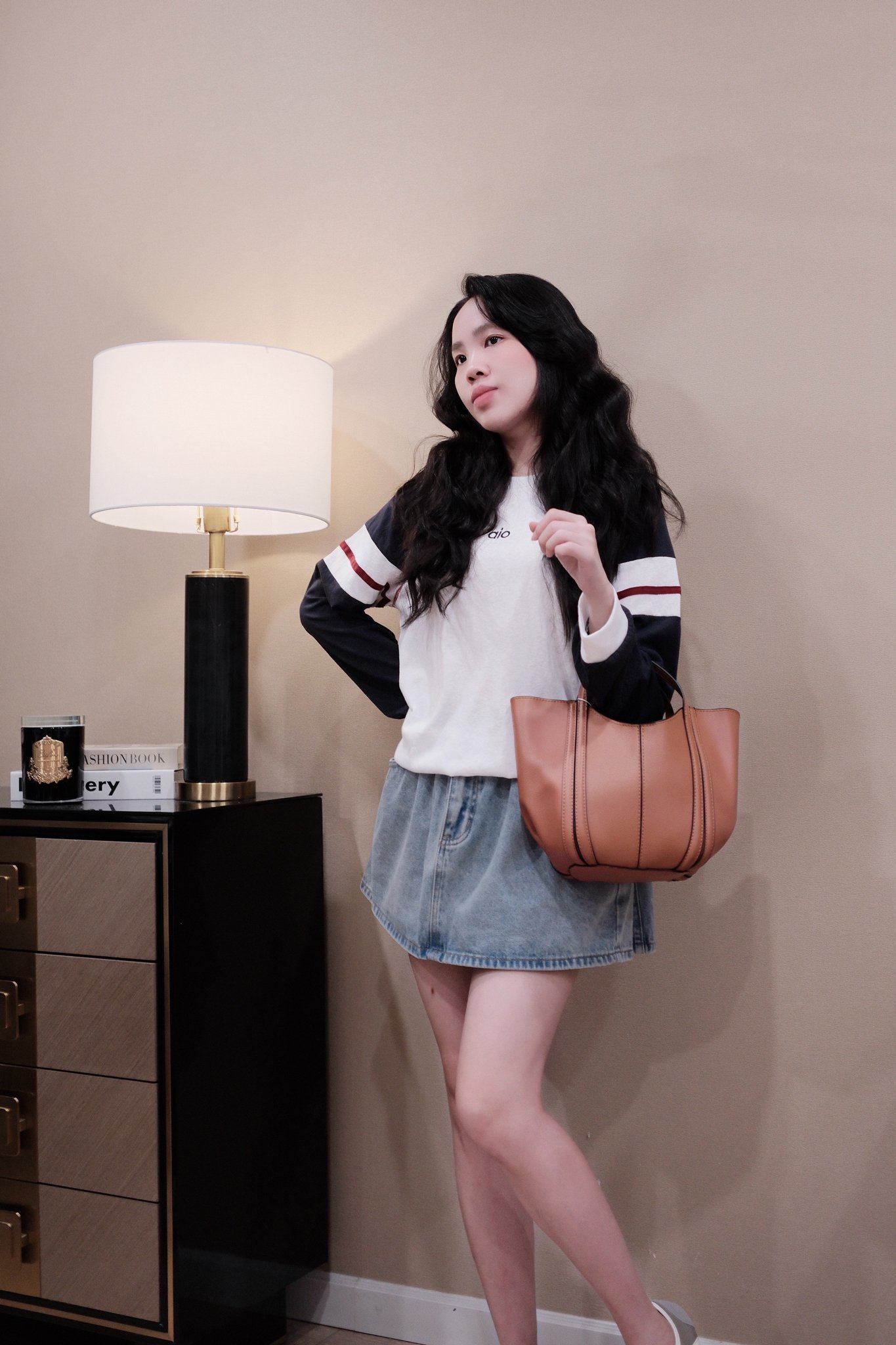 Áo Thun Cổ Tròn Tay Dài Phối Màu Phong Cách Casual Năng Động - Ảnh 3