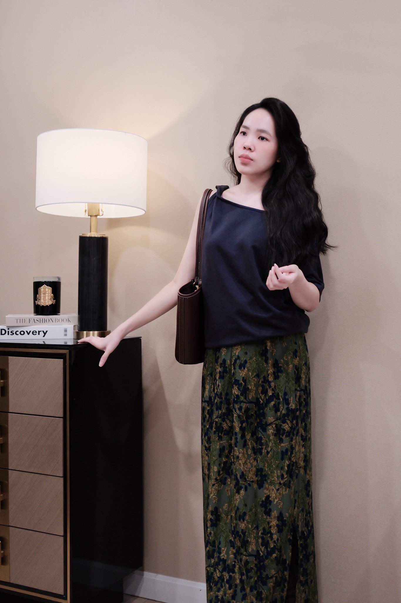 Áo Thun Nữ Cổ Thuyền Xoắn Lệch Vai Tay Cánh Tiên Phong Cách Thời Trang Đi Chơi - Ảnh 4