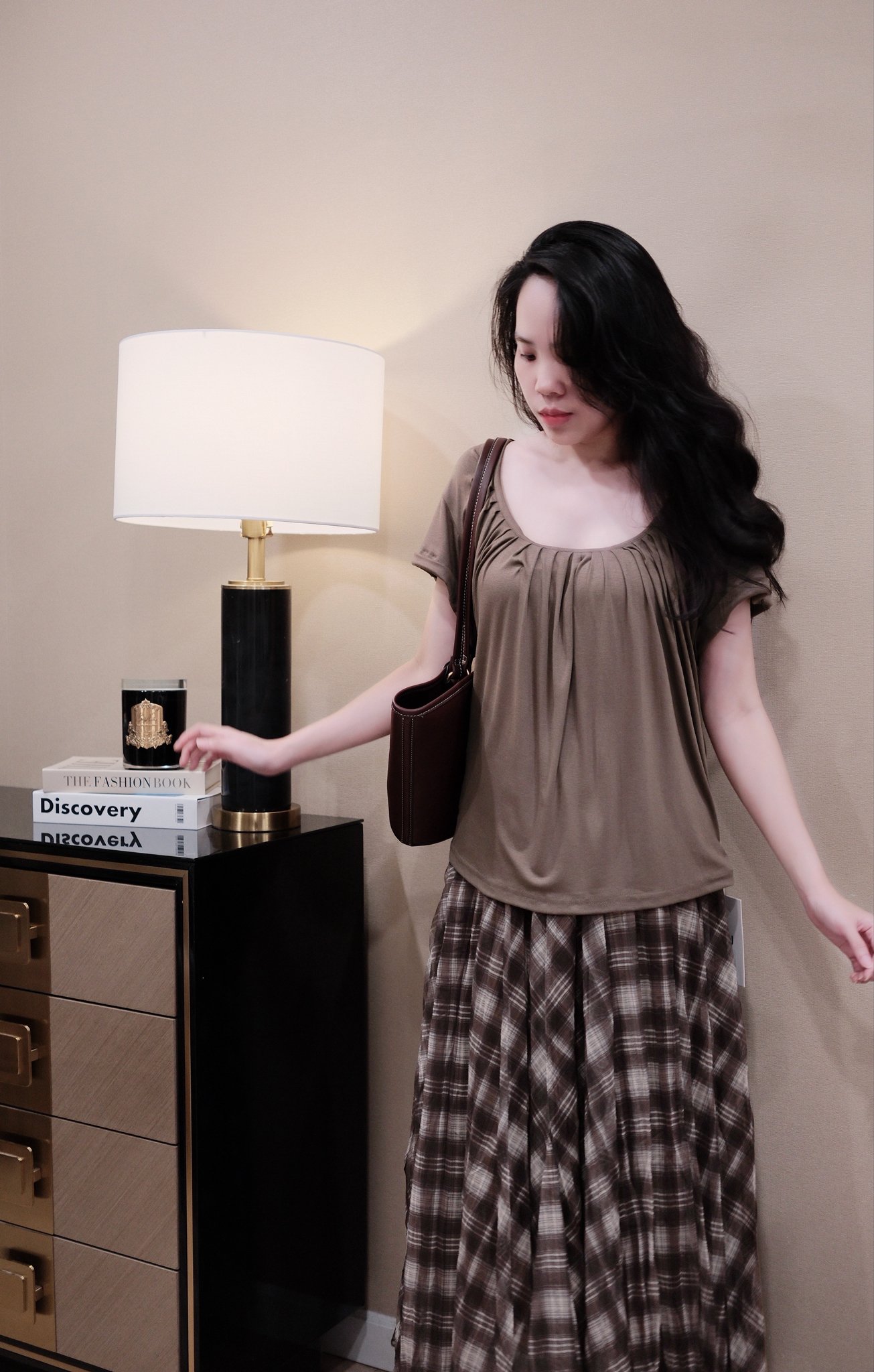 Áo Thun Cổ Tròn Nhún Tay Ngắn Phong Cách Casual - Ảnh 5