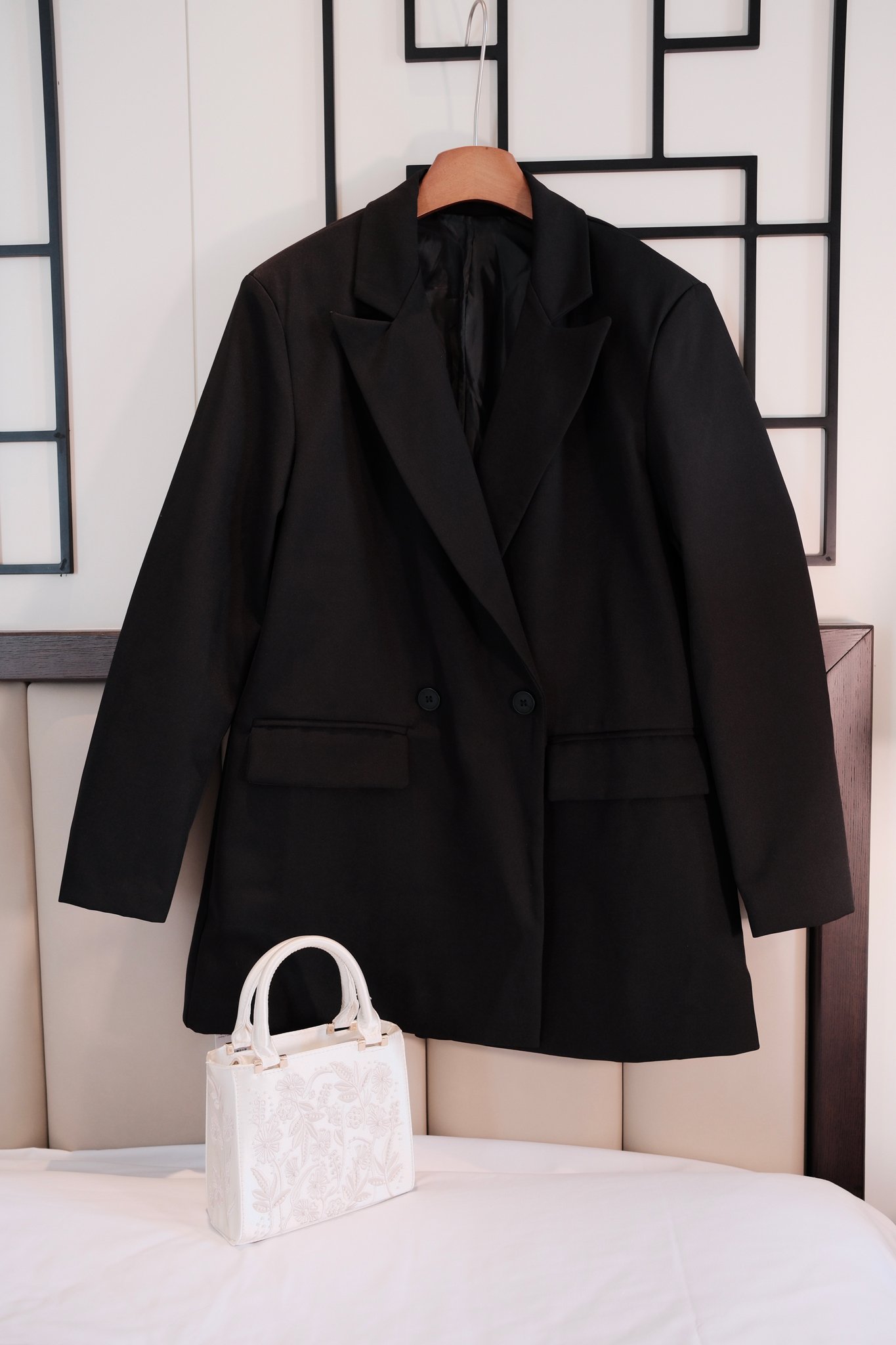 Áo Vest Nữ Blazer Dáng Rộng Thanh Lịch Tay Dài Cao Cấp - Thiết Kế Công Sở Hiện Đại Có Lót Hai Túi Tiện Dụng - Ảnh 9