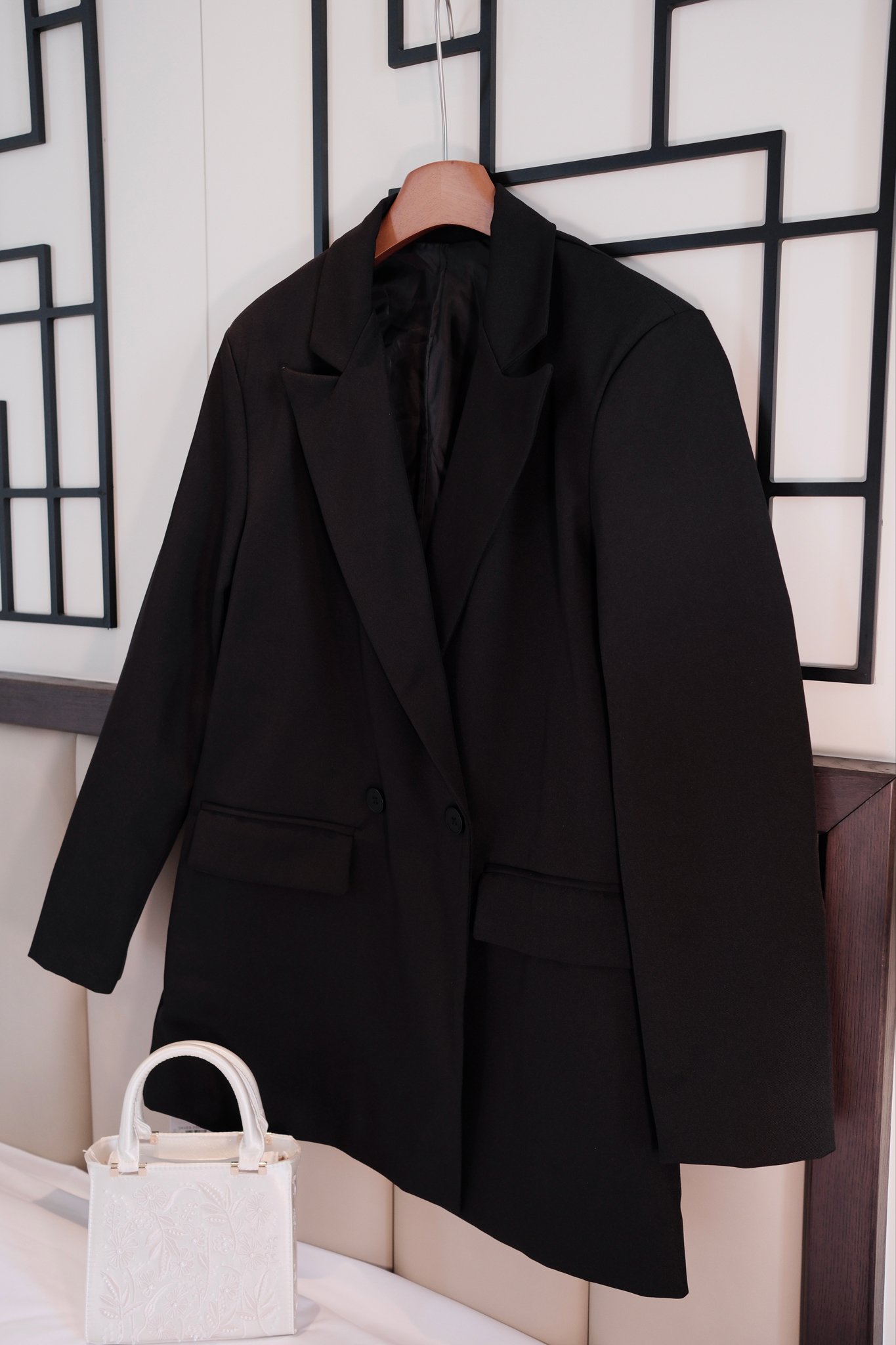 Áo Vest Nữ Blazer Dáng Rộng Thanh Lịch Tay Dài Cao Cấp - Thiết Kế Công Sở Hiện Đại Có Lót Hai Túi Tiện Dụng - Ảnh 6