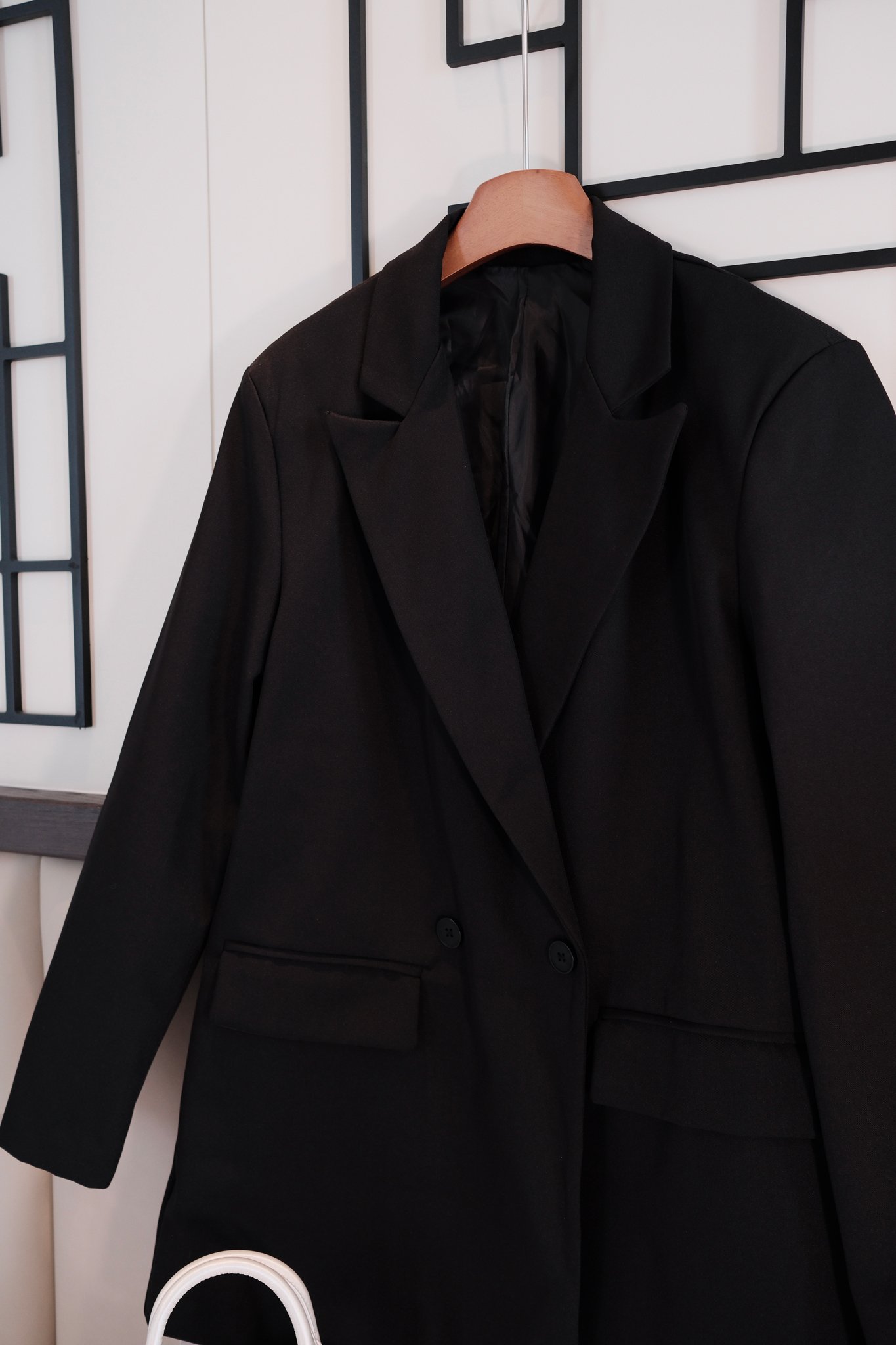 Áo Vest Nữ Blazer Dáng Rộng Thanh Lịch Tay Dài Cao Cấp - Thiết Kế Công Sở Hiện Đại Có Lót Hai Túi Tiện Dụng - Ảnh 7