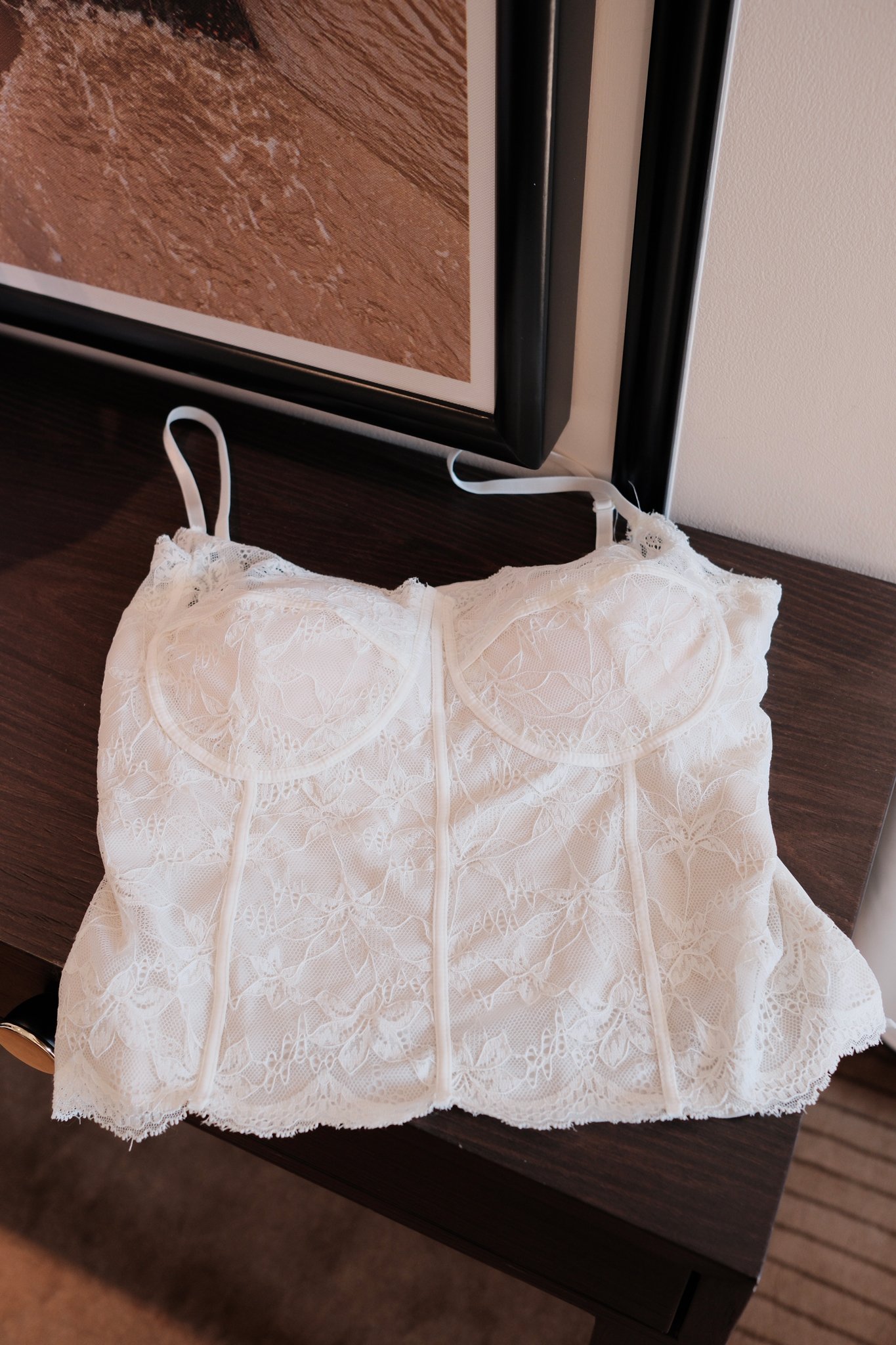 Áo Bra Ren Hoa Croptop Hai Dây Có Mút Điều Chỉnh – Phong Cách Thanh Lịch Quyến Rũ - Ảnh 2